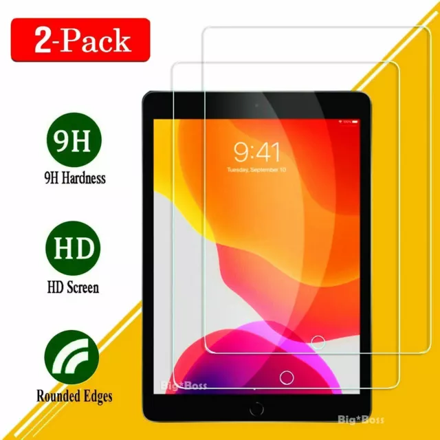 2 Tempered Glass Screen Protector For iPad 7th 8th 9th Gen 10.2" 6th 9.7 nonoem