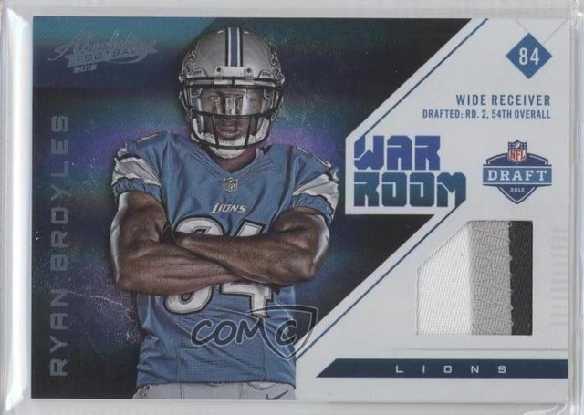 2012 Panini Absolute War Room Materials Prime /49 Ryan Broyles #31 Rookie RC