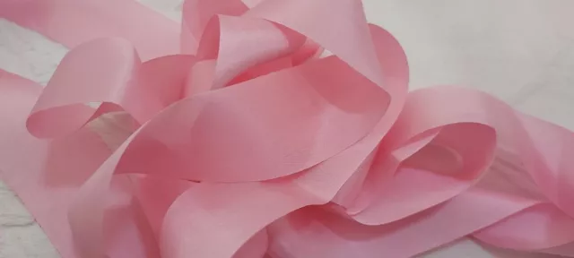 32mm Pure Silk Ribbon “Deep Pink” **30% disc**2 metre length