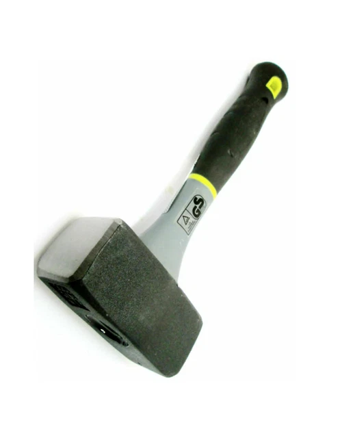 1 KG Double Face Sledge Marteau Poignée en fibre de verre 2.2lbs Tête durcie 2