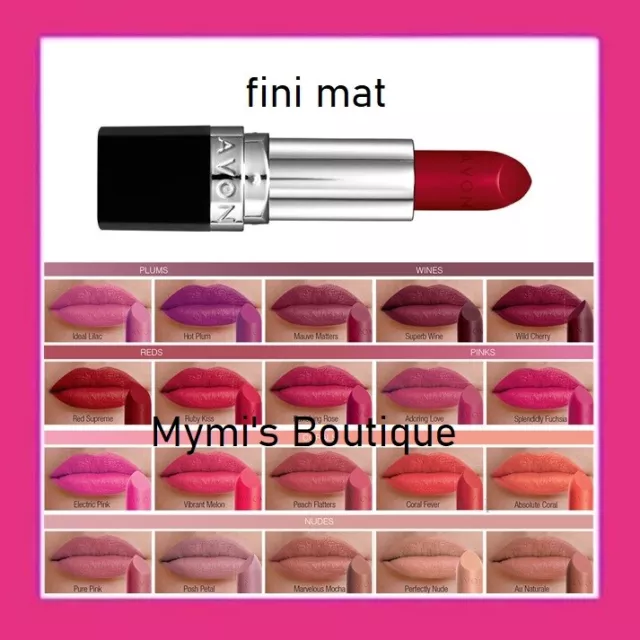 Rouge à lèvres mat Avon True Colour Perfectly Matte - ne déssèche pas les lèvres