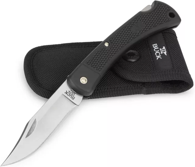 Buck Knives 110 Hunter LT Folding 420HC Steel Nylon Polyester Sheath - New Seal