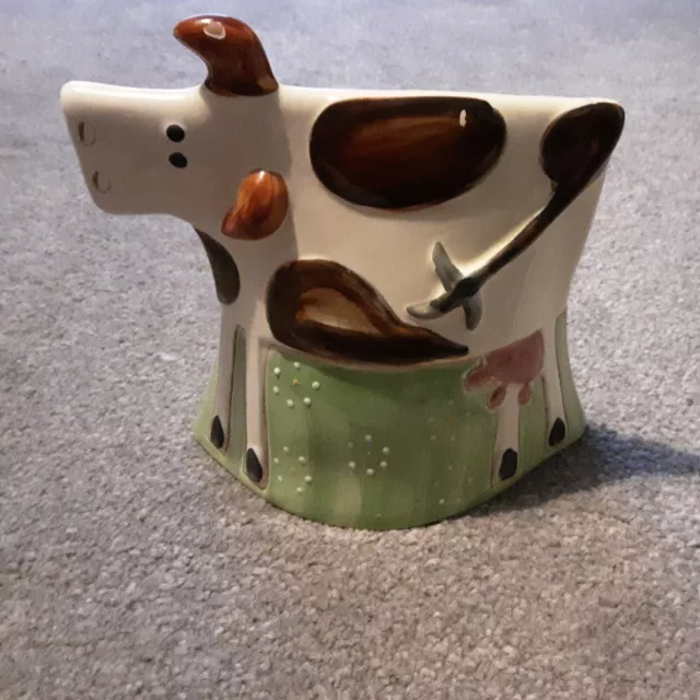 Molde Pottery Portugal Handpainted Terracotta Cow