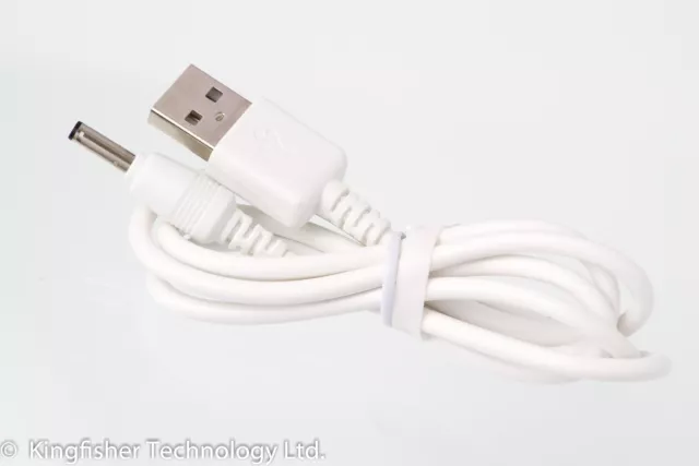 90cm USB White Charger Power Cable Adaptor for Summer Infant 02001 Baby Monitor