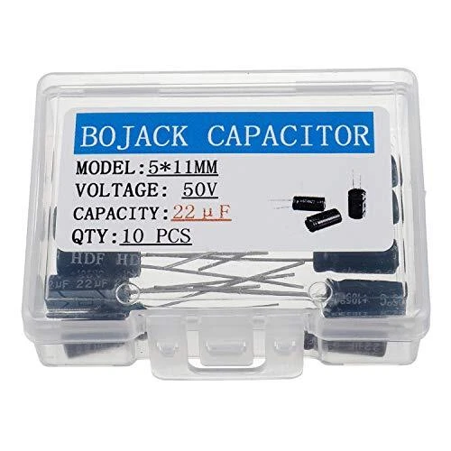 5x11mm 22uf 50v 22mfd 50voltage ฑ20% Aluminum Electrolytic Capacitorspack Of 10