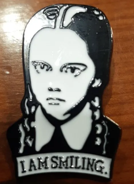 Wednesday Addams I Am Smiling Pin D92