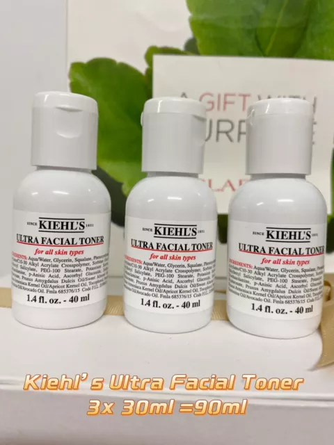 Kiehl’s Ultra Facial Toner 3 x 40ml (120ml NEW）