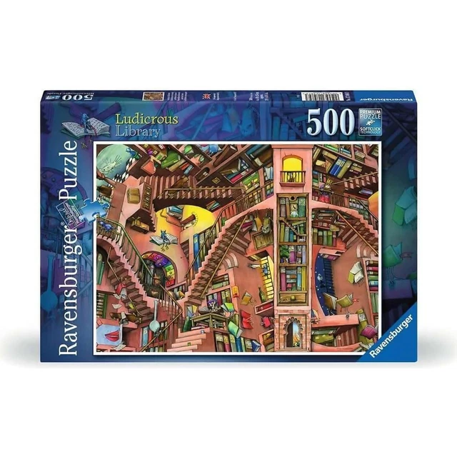 RAVENSBURGER LUDICROUS Library Jigsaw Puzzle 500pc from Tates Toyworld 33.00 PicClick AU