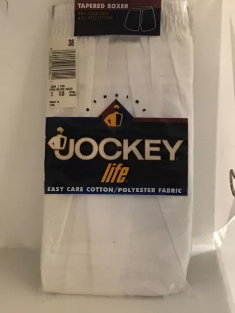 2 MENS 40 JOCKEY LIFE tapered SLIM GUY BOXER underwear Racing Side Vents  vintage $35.00 - PicClick