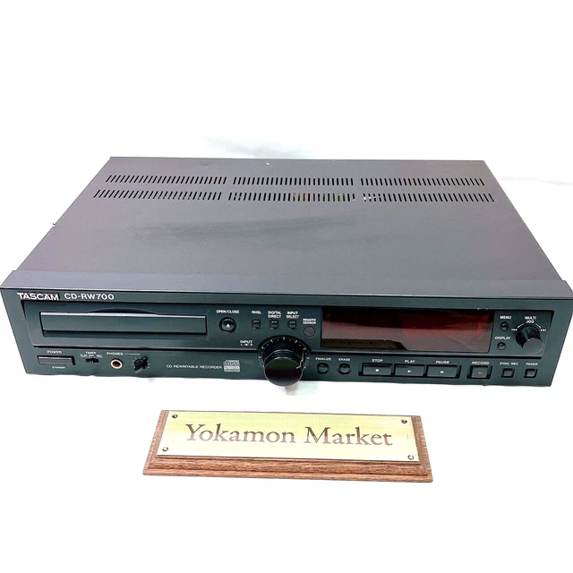 TASCAM CD-RW700 PROFESSIONAL CD Rewritable Recorder Player Work