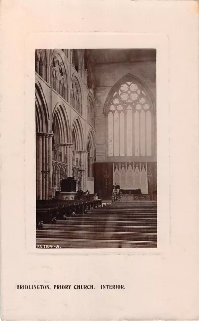 uk29206 bridlington priory church interior real photo uk