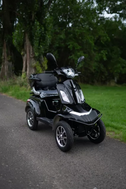 4 Rad Seniorenmobil 25 km/h 1kW Li-Ionen Seniorenfahrzeug Elektro Scooter Black