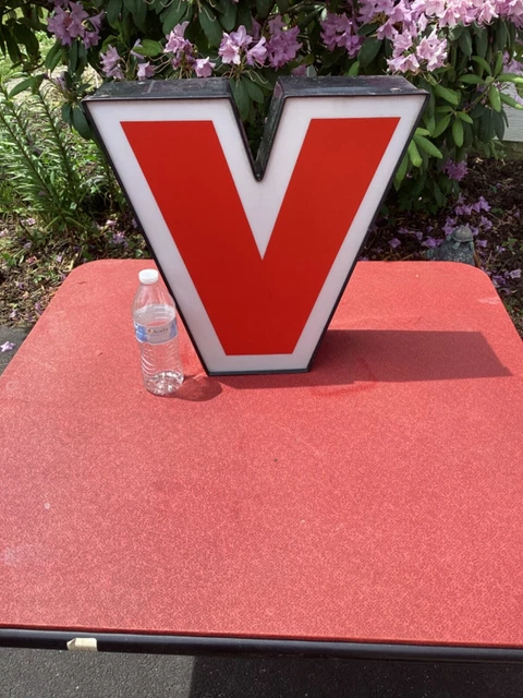 Victory Brewing Pennsylvania Logo Metal Craft Beer Sign neon V 17 inches vintage