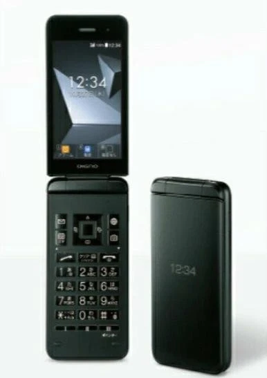 KYOCERA DIGNO KEITAI 4 A204KC Black SIM Unlocked Flip Phone Tested