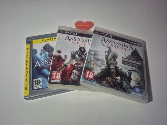 Lot De 5 Jeux Assassin's Creed Sur PS3 (PAL) – Très Bon état – Idéal Pour Fans