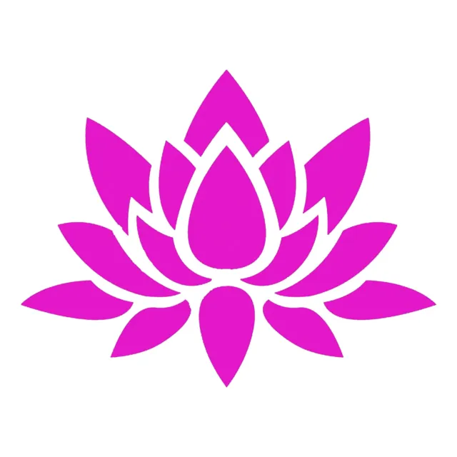 Flower Sticker - Buy 1 Get 1 Free - Lotus Floral Decal - Select Color Size