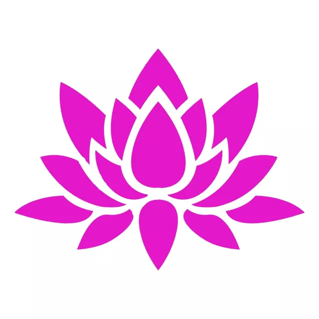 Flower Sticker - Buy 1 Get 1 Free - Lotus Floral Decal - Select Color Size