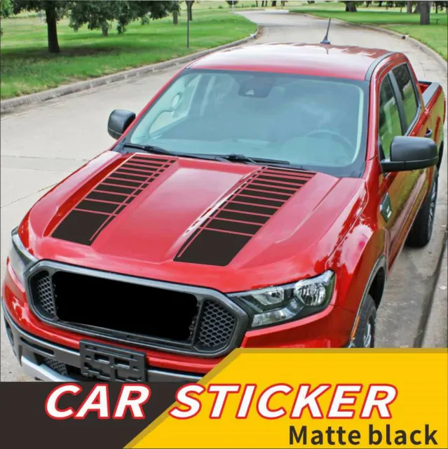 2Pcs Car Hood Sticker Decal Stripe Graphics DIY Decoration Accessories Universal