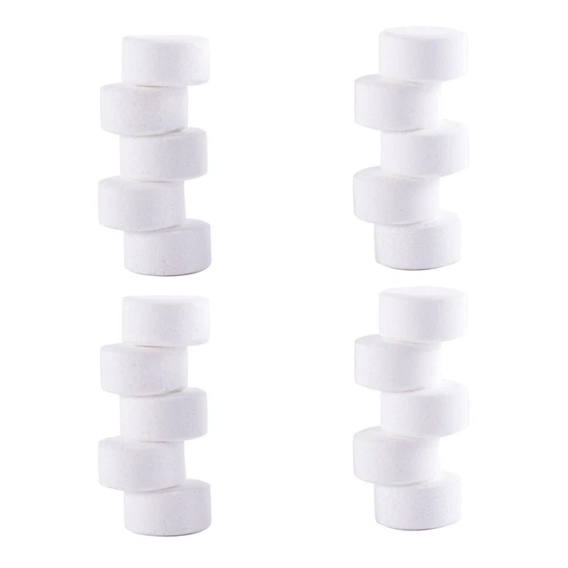 20 Pcs Effervescent Spray Nettoyant Comprimé Effervescent Nettoyant Pour Laveuse