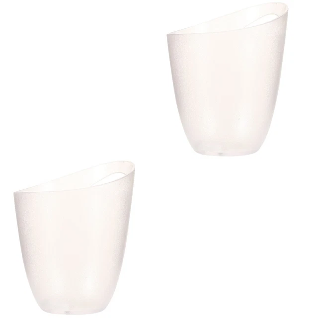 2 piezas Ice Cube cubo acrílico - contenedor de hielo portátil champán - cubo más pequeño