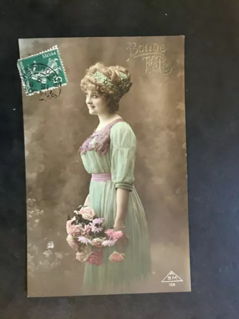 Carte Postale Ancienne Animée de 1902 - BONNE FÊTE