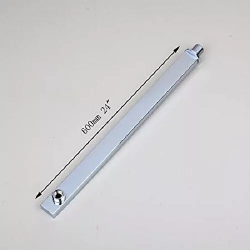 FA 24" Square Chrome Rainshower Wall Mounted Adjustable Shower Extension Arm