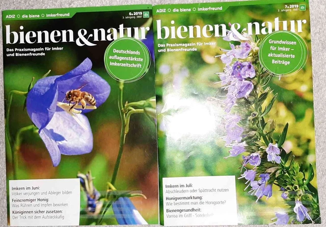 Bienen & Natur 6 + 7/2019 Honig Spättracht Varroa