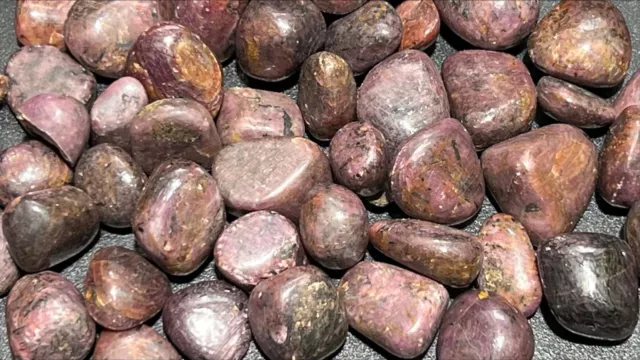 Bulk Wholesale Lot 1 LB Tumbled Red Ruby One Pound Polished Stones Natural