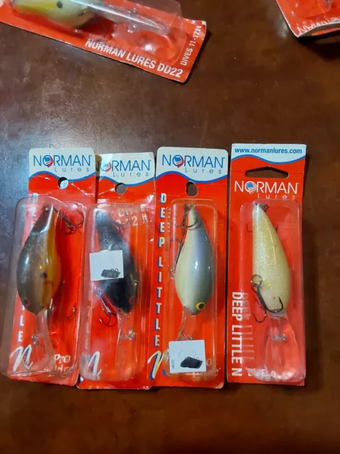 RARE VINTAGE BILL Norman Lures Deep Little N - Choice of Color (One  Package ) $28.95 - PicClick