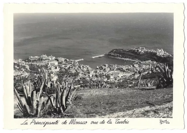 La Principauté de MONACO vue de la turbie CPSM Dentelée non circulée~1950