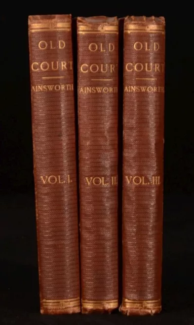 1867 3vol Old Court A Novel William Harrison Ainsworth First Edition