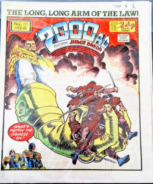 2000 AD COMICS JOB LOT PROGS #451-459 Nine Issues JUDGE DREDD HALO SLAINE 1986 2