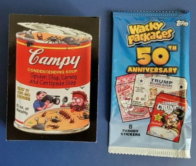 2017 Wacky Packages 50Th Anniversary Set 90 Cards Garbage Pail Kids Don Trump