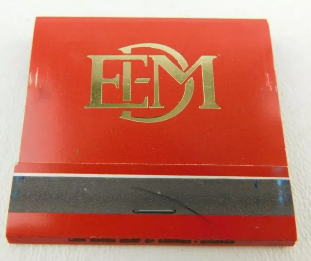 EDM Electro-Motive La Grange IL Front Strike Full Unstruck Vintage Matchbook Ad