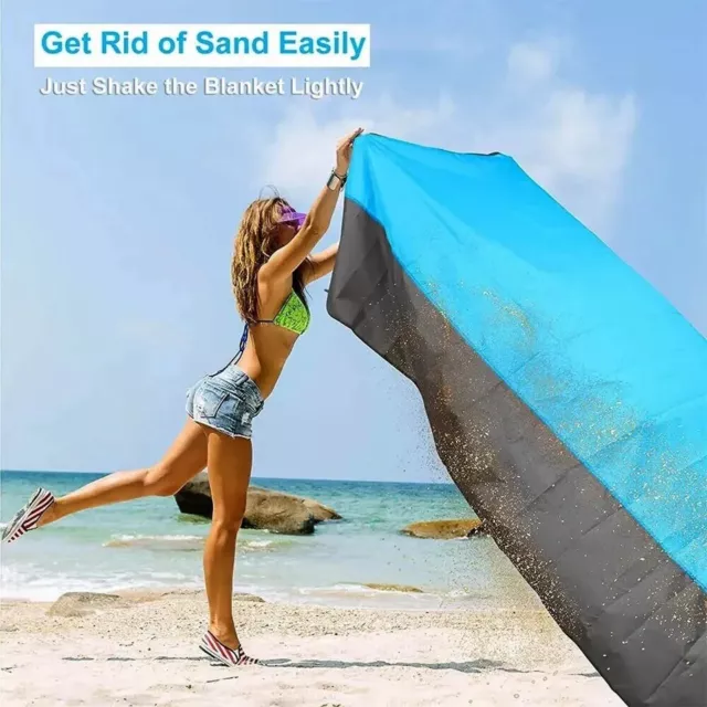 2x2M Beach Mat Sand Free Magic Camping Outdoor Picnic Rug Mattress Pads Big