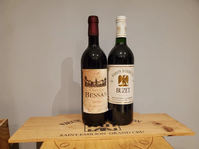 2 blles - Chateau Bessan 1996 - Baron d Ardeuil 1990