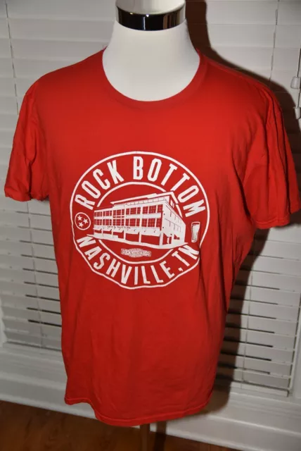 Rock Bottom Restaurant Brewery Nashville Red XL T-Shirt