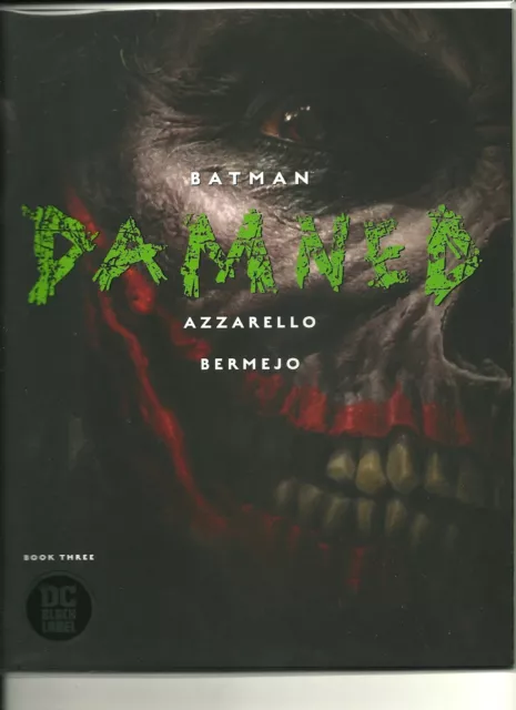 Dc Comics Black Label Batman Damned #3! Nm Variant Cover!