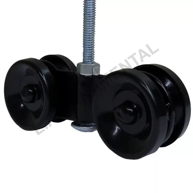 Barn Door Hanger Box Rail Hanging Trolley Wheel Sliding Door Track Roller