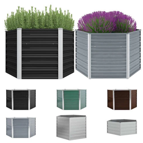 Hochbeet Blumentopf Blumenkasten Pflanzgefäß Pflanzkübel Verzinkter Stahl