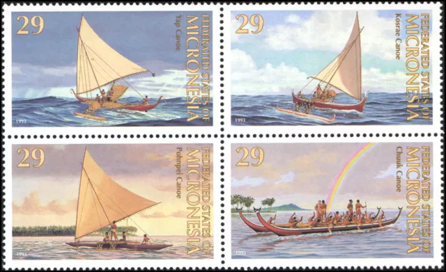 Micronesia #176a MNH VF sailboats, rainbow