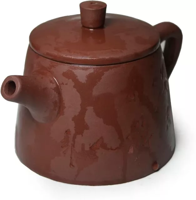 Yixing Zisha Clay Teapot 5.4oz Chinese Tea Pots 紫砂壶 Conical Soaking kettle red