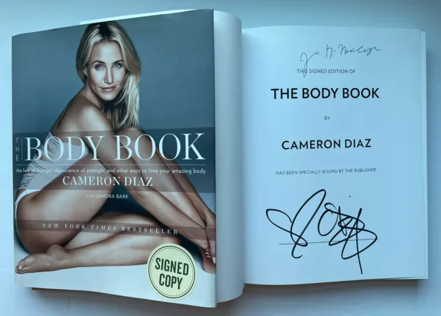 The Body Book SIGNED By Cameron Diaz  Hardcover FIRST EDITION 2014 Book
