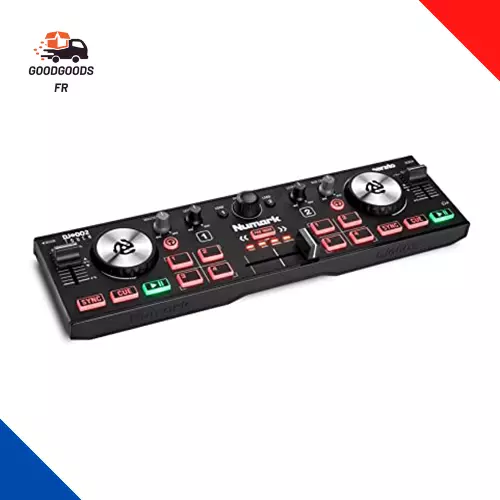 DJ2GO2 Touch – Contrôleur DJ 2 Decks Portable Avec Table De Mixage DJ