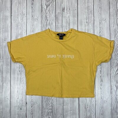 T-shirt bambina Next gialla 10-11 anni 915 generazione manica corta taglio cotone