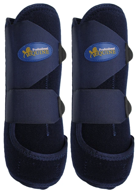Horse Equine Medium Professional Equine Sports Medicine Splint Boots Front NAVY