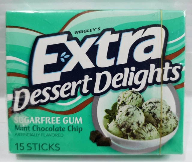 Wrigleys Extra SugarFree Mint Chocolate Chip Dessert Delights Gum New 1 Pack