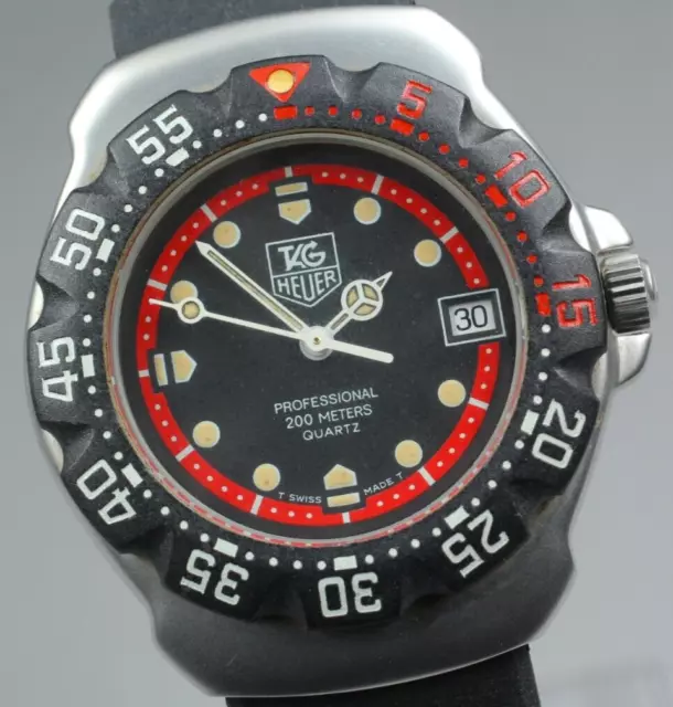 ▶[MINT] TAG Heuer Formula 1 WA1214 Black / Red Men's Qz Watch From JAPAN T409