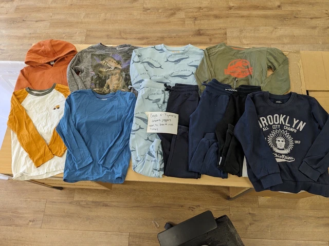 Boys Age 6-7 Years Clothes Bundle Jumper Joggers Winter Next primark Hoodie tops