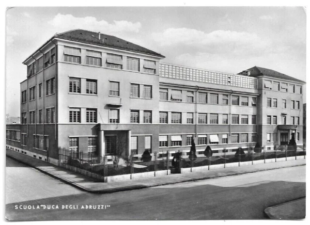 Cartolina Di Torino ,Scuola Duca Degli Abruzzi - Via Montevideo 11